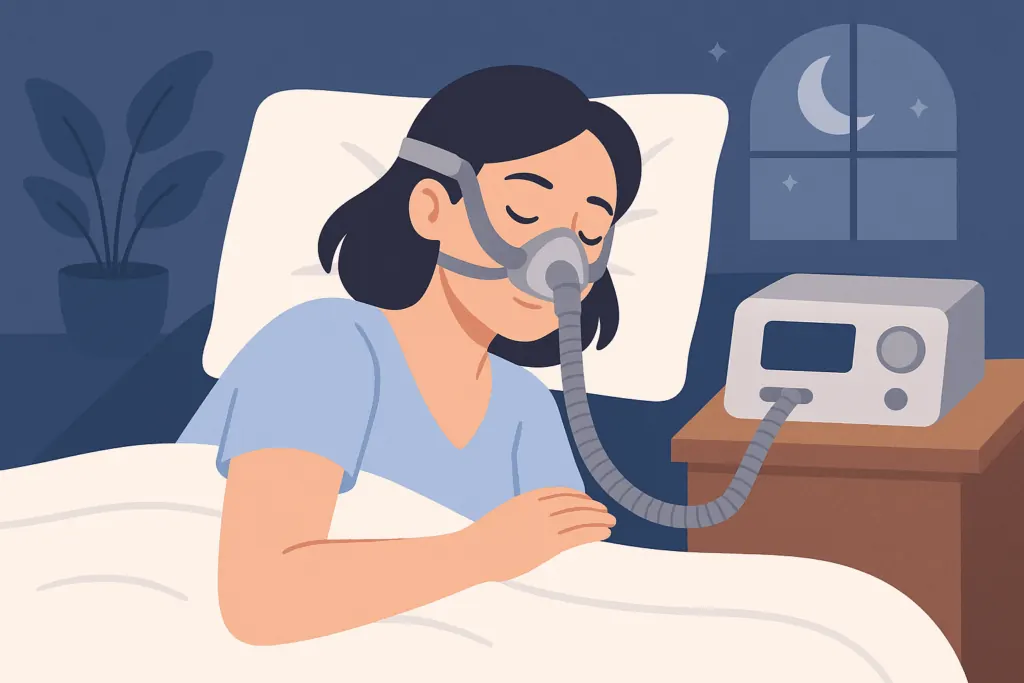درمان آپنه خواب با دستگاه CPAP